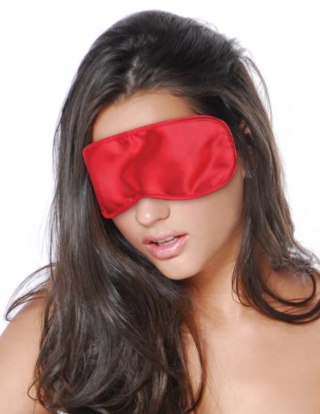 Fetish Fantasy Red Satin Love Mask O/S