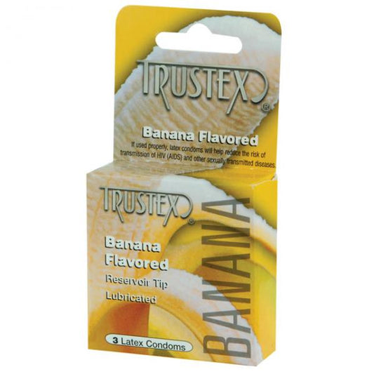 Trustex Flavored Condoms Banana 3 Pack