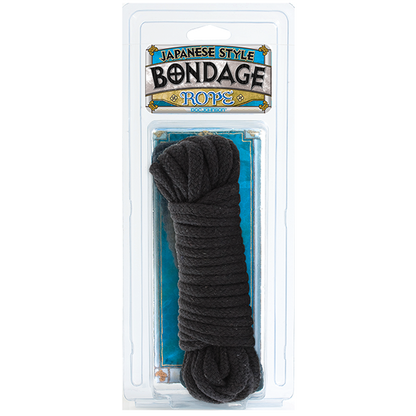 Japanese Style Bondage Rope Cotton Black 32 feet