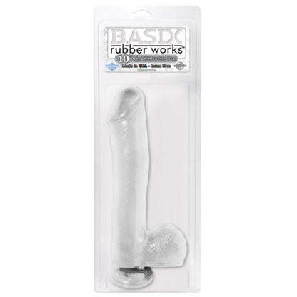 Basix Dong Suction Cup 10 Inch Clear