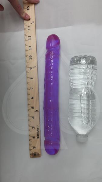 Jellies Jr 12in Double Dong - Purple