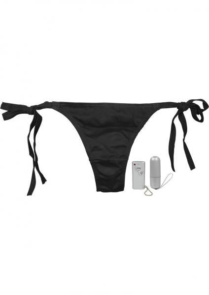 Vibro Panty Bikini 10 Function Remote Control Waterproof O/S - Black