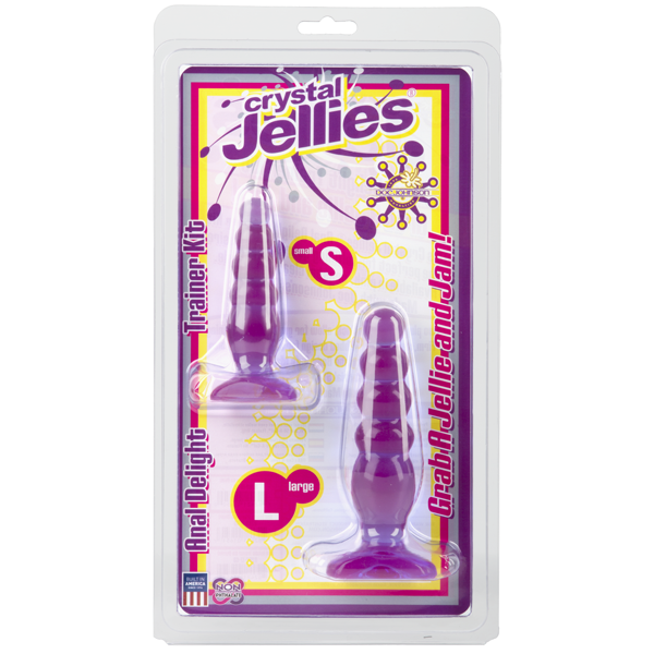 Crystal Jellies Anal Delight Trainer Kit Purple