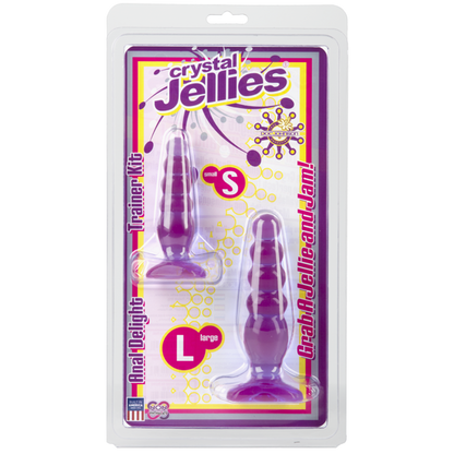 Crystal Jellies Anal Delight Trainer Kit Purple