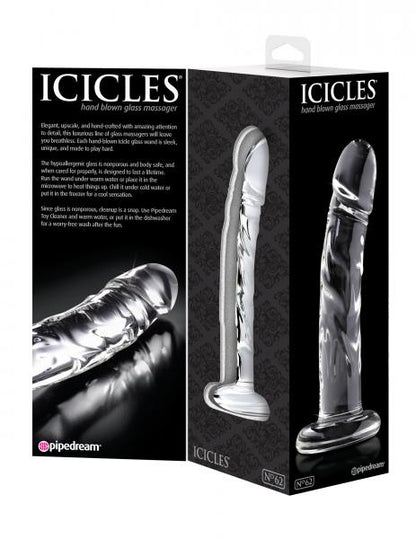 Icicles No. 62 Clear Glass Dildo