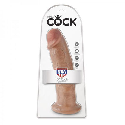 King Cock 10in Dildo - Tan