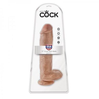 King Cock 11in Cock - Tan