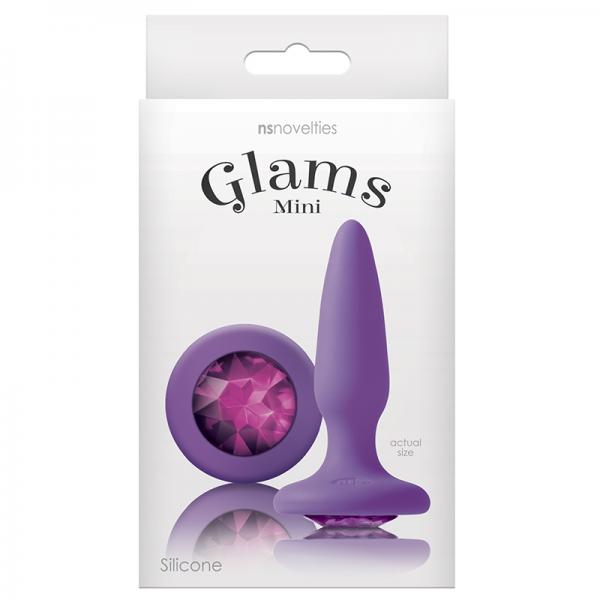 Glams Mini Butt Plug Purple Gem