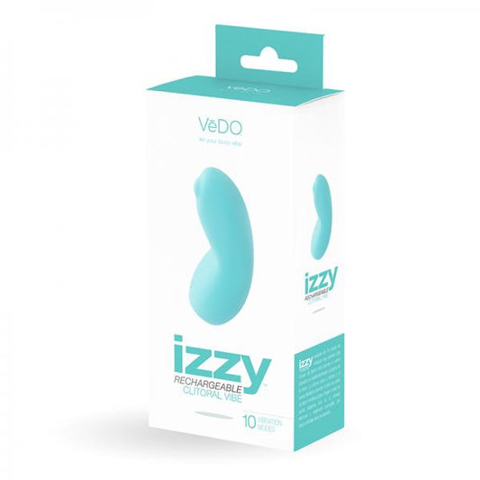 Vedo Izzy Rechargeable Clitoral Vibe - Tease Me Turquoise