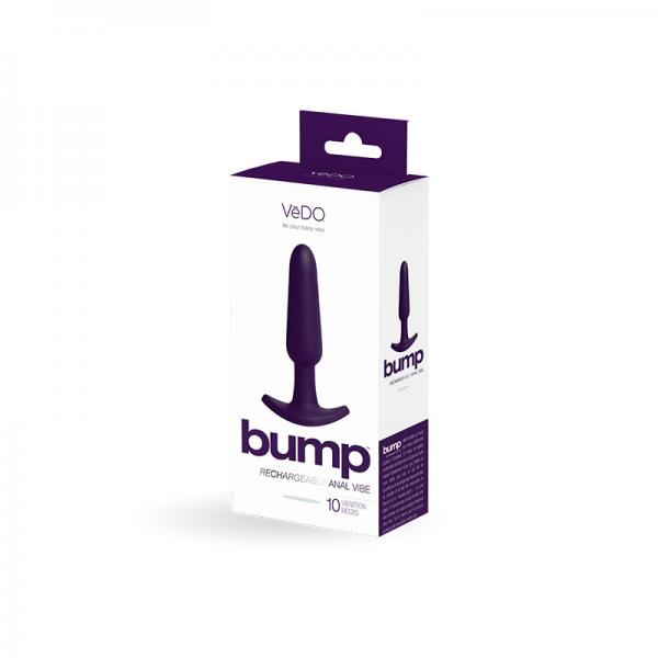 Vedo Bump Rechargeable Anal Vibe - Deep Purple