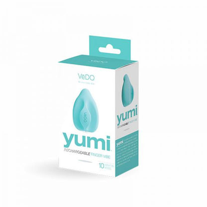 Vedo Yumi Rechargeable Finger Vibe - Tease Me Turquoise