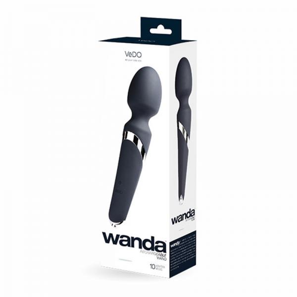 Vedo Wanda Rechargeable Wand Vibe - Just Black